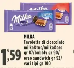 Rossotono Carrefour Milka Tavoletta di cioccolato offerta