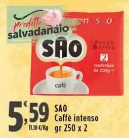 Rossotono Carrefour SAO Caffè intenso offerta