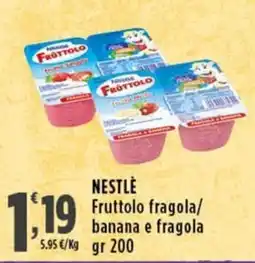 Rossotono Carrefour Nestlé Fruttolo fragola/banana e fragola offerta