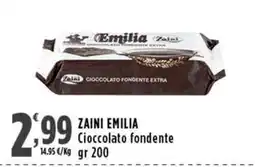 Rossotono Carrefour Zaini Emilia Cioccolato fondente offerta