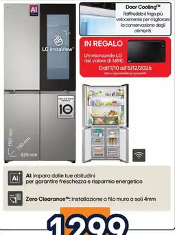 Unieuro LG InstaView offerta