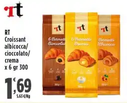 Rossotono Carrefour RT Croissant albicocca/cioccolato/crema offerta