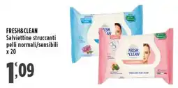 Rossotono Carrefour Salviettine struccanti pelli normali/sensibili offerta