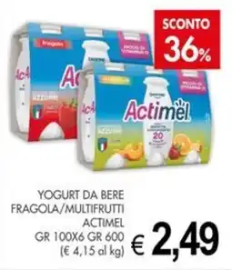 PrestoFresco Yogurt da bere fragola/multifrutti Actimel offerta