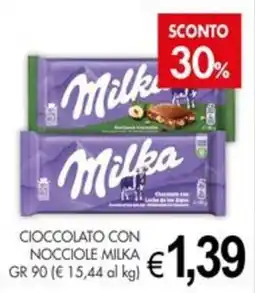 PrestoFresco Cioccolato con nocciole Milka offerta