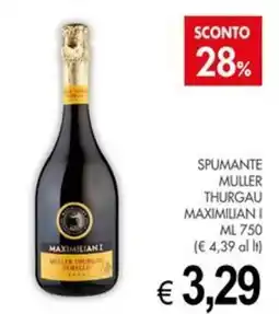 PrestoFresco Spumante Muller Thurgau Maximilian I offerta