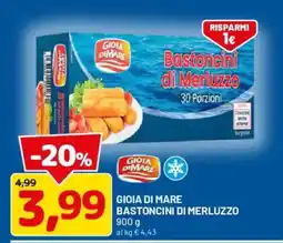 DPiù Gioia di Mare bastoncini di merluzzo offerta