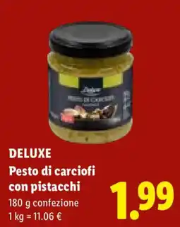 Lidl Deluxe Pesto di carciofi con pistacchi offerta