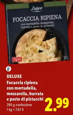Lidl Deluxe Focaccia ripiena offerta