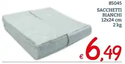 Zona Sacchetti bianchi offerta