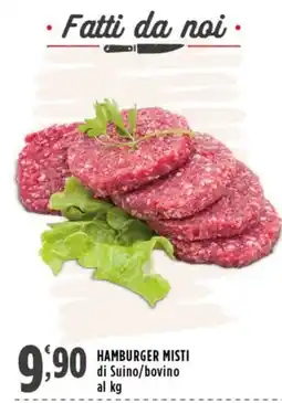 Rossotono Carrefour Hamburger misti di Suino/bovino offerta