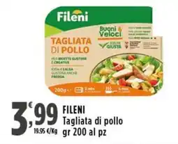 Rossotono Carrefour Fileni Tagliata di pollo offerta
