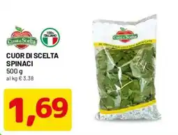 DPiù Cuor di scelta spinaci offerta