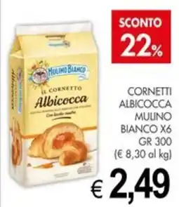 PrestoFresco Cornetti albicocca mulino bianco offerta