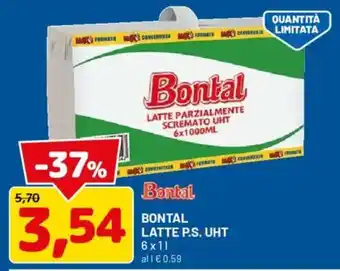 Bontal latte parzialmente scremato uht