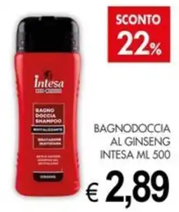 PrestoFresco Bagnodoccia al ginseng Intesa offerta