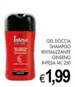 PrestoFresco Intesa gel doccia shampoo rivitalizzante ginseng offerta