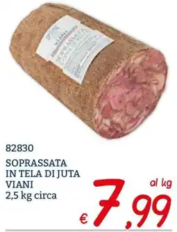Zona Soppressata in tela di juta Viani offerta