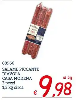 Zona Salame piccante diavola casa moden offerta