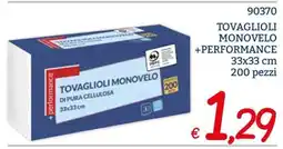 Zona Tovaglioli monoveло +performance offerta
