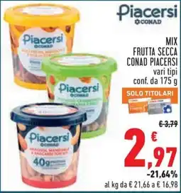 Conad City Mix frutta secca Piacersi offerta