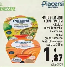 Conad City Piatto bilanciato Piacersi offerta