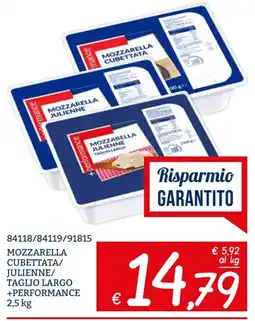 Zona Mozzarella julienne +performance offerta