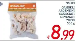 Zona Gamberi argentini sgusciati devenati offerta