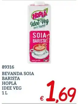 Zona Bevanda soia barista Hoplà Idee Veg offerta