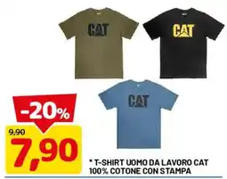 DPiù T-shirt uomo da lavoro Cat offerta