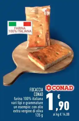 Conad City Focaccia Conad offerta