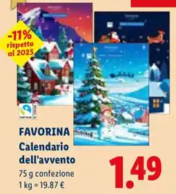 Lidl Favorina Calendario dell'avvento offerta