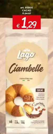 Zona Lago Ciambelle Cacao offerta
