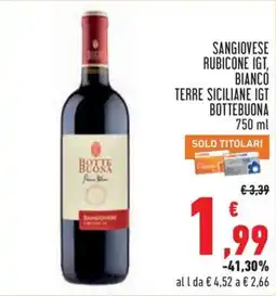 Conad City Sangiovese Botte Buona offerta
