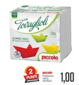 Supermercati Piccolo Tovaglioli piccolo offerta