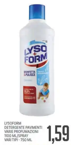 Supermercati Piccolo Lysoform detergente pavimenti offerta
