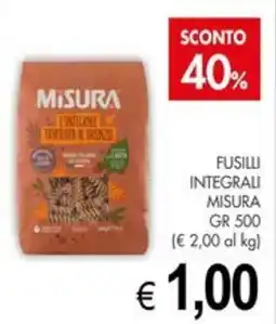 PrestoFresco Fusilli integrali Misura offerta