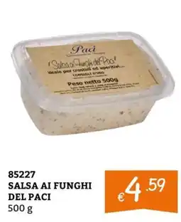 Zona Salsa ai funghi del Paci offerta