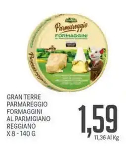 Supermercati Piccolo Gran Terre Parmareggio Formaggini al Parmigiano Reggiano offerta