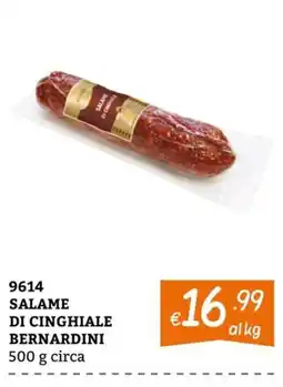 Zona Salame di cinghiale Bernardini offerta