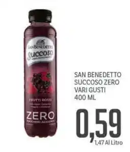 Supermercati Piccolo San Benedetto Succoso Zero Frutti Rossi offerta