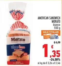 Conad City American Sandwich Morato bianco offerta