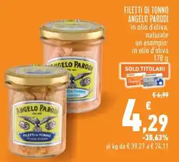 Conad City Filetti di tonno Angelo Parodi offerta
