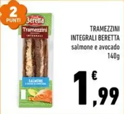 Conad Superstore Tramezzini integrali Beretta salmone e avocado offerta