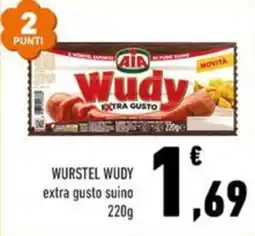 Conad Superstore Wurstel Wudy extra gusto suino offerta