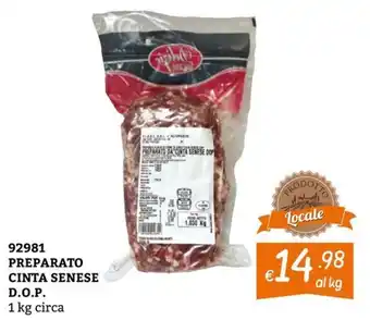 Preparato cinta senese D.O.P.