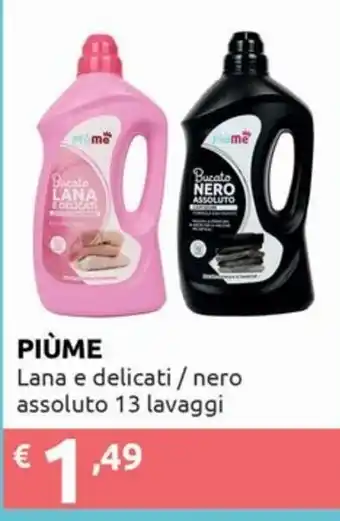 Piùme Lana e delicati / nero assoluto