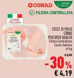 Conad City Cosce di pollo Conad offerta