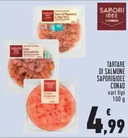 Conad City Tartare di salmone Saporidee offerta