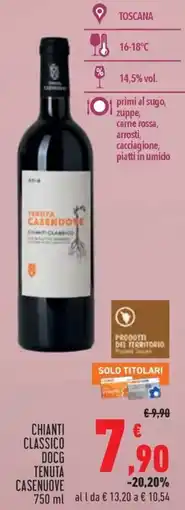 Conad City Chianti Classico DOCG Tenuta Casenuove offerta